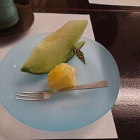 鰻割烹 伊豆栄 梅川亭 - デザート　バイン　メロン