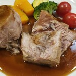 キッチン ブルー グローブ - 右側のポシェをカット