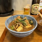 キッチン きらく - ご飯にぶっかけます