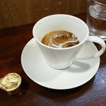 キッチン ブルー グローブ - ホワイトコーヒーにします