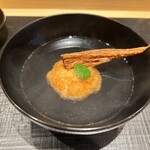 日本料理 柳燕 - 海老真薯とばちこのお椀