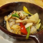 カジュアルフレンチBar 7FUKU - エビが美味しいのよ(*´～｀*)ŧ‹"ŧ‹"ŧ‹"