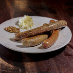 Assortment of 3 types of sausages