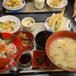 248534606 - 海鮮丼と天ぷら御膳