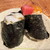 むすび寿司 - 料理写真:【梅じそ真いか】 230円と【天然南まぐろのとろたく】330円を相盛りにしてみた