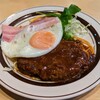 さんご - さんごセット（ハンバーグとベーコンエッグの定食）