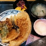 さくら肉天 - さくら肉天丼半熟玉子のせ￥７３０