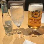 界 玉造 - エルダーフラワートニックウォーターとブラウンマイスター