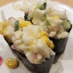 回転寿し トリトン - 北のサラダ軍艦。