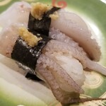 回転寿し トリトン - 津軽海峡産やりいかゲソ。