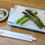 江戸そば マルノ - アスパラ天