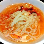 熟成焼肉いちばん 長泉店 - 冷麺　※麺ボロボロ…(；´Д｀) 