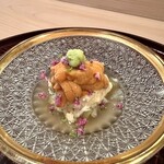四ッ谷 みね村 - ウニと湯葉に餡掛け