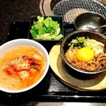 熟成焼肉いちばん 長泉店 - 石焼ビビンバ＆冷麺ランチ　￥1089