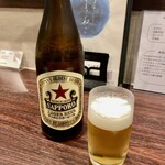 宵ノねこ - 瓶ビール サッポロラガー