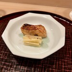 四ッ谷 みね村 - 焼き甘鯛とホワイトアスパラのきんぴら