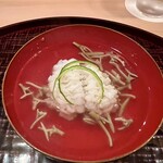 四ッ谷 みね村 - 鱧と潤菜の汁椀