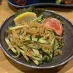 居酒屋 三平 - くらげ酢　660円