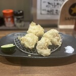 讃岐つけ麺 寒川 - 鱧の白子　天ぷら