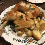Osteria Rana - 鶏もも肉のコンフィ(味付け絶妙)