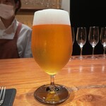 カモシヤ クスモト - サッポロビールで乾杯*\(^o^)/*