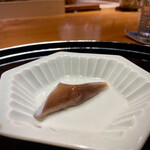 らん亭～ 美日庵 - あまりにも大きい個体なので先っぽもお刺身で　柔らか濃厚