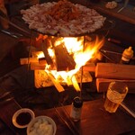 バルバコア - 焚き火で調理