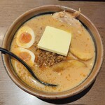 Sendai Shouten - 超味噌バターラーメン＋チャーシュー＋煮玉子