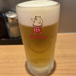 矢場とん 東京駅グランスタ八重洲店 - 生ビール　¥700