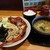 五味五香 - 料理写真:牡蠣つけ麺＆鶏チャーシュー＆小ライス