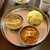 シカール - 料理写真:2色カレーランチセット（スープ・サラダ・ドリンク付）¥950