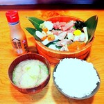 Nakamura - 刺身盛り定食￥1430＆ご飯大盛￥60