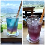 ASO RAINBOW TERRACE - ＊混ぜると「紫色」になりキレイ。軽い酸味と甘みでスッキリした味わい。