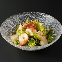 ホタテと海老の塩チョレギサラダ