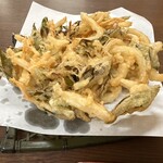 麺処 たかしな - かき揚げ天　150円