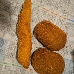 前田精肉店 - コロッケ、ササミカツ(*‘ω‘ *)