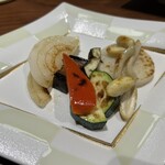 鉄板焼 日和 - 季節の焼き野菜5種