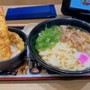 Sukesan Udon - かしわうどん大盛、ミニ大海老天丼