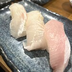 立ち寿司 まぐろ一徹 - 白身三昧
