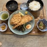 近江屋 - アジフライ定食(¥1,600.-)