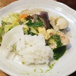 キッチン ブルー グローブ - ワンプレートにします