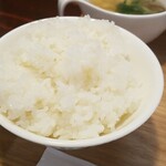 キッチン ブルー グローブ - ご飯大盛りのアップ