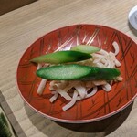 ヨシモリ - アスパラとセロリの和物