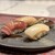 完全個室鮨和食かなうS - 料理写真:寿司　四貫(みかん鯛、穴子、中トロ、イカ)