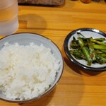 麺や 清流 - ごはんニラ