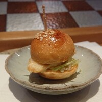 天ぷらnuu nuu - いさきの天ぷらバーガー（そのままで）