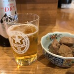 お心 - ビールとお通し