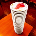 Sushi ro - 「倍トロ、1皿 100円」