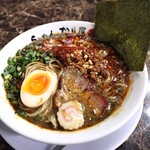 自家製麺 ら～めん かり屋 - 味玉と海苔もトッピング