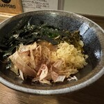 讃岐つけ麺 寒川 - スペシャル釜玉うどん1180円